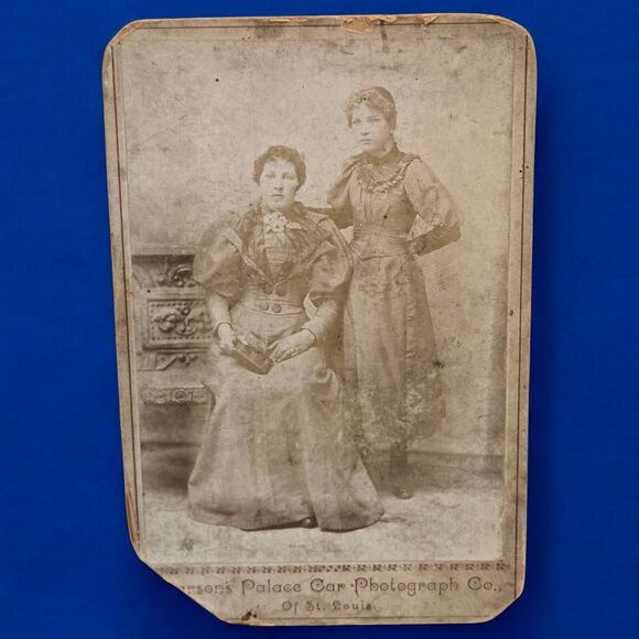 Parsons Palace Railcar Photo Traveling Studio Cabinet Card Victorian Ladies Book - Picture 4 of 4